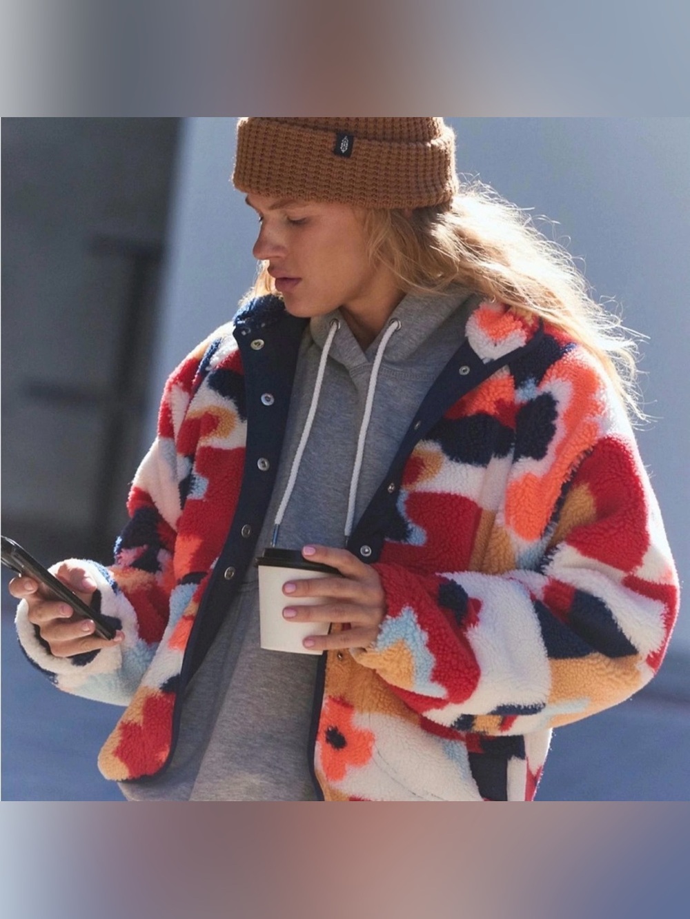 Free People Hit The Slopes Printed Jacket